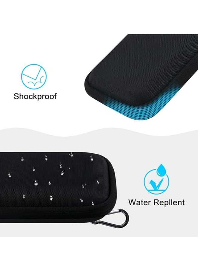 إيروريكس حقيبة حمل لجهاز SanDisk Extreme Pro/SanDisk Extreme Portable External SSD 500GB 1TB 2TB 4TB USB-C محرك الحالة الصلبة EVA حقيبة سفر للتخزين الواقية ضد الصدمات، أسود + برتقالي  - Image 1