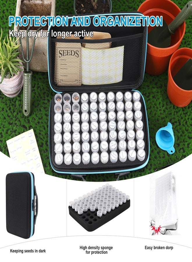 hasumcol 70 Slots Seed Storage Organizer, Garden Seeds Saver kit Seed Organizer with 20 Seed Envelopes, Write Label, Funnel, Tweezer for Flower Plants Vegetable Seed Saving (Seeds not Included) - Image 4