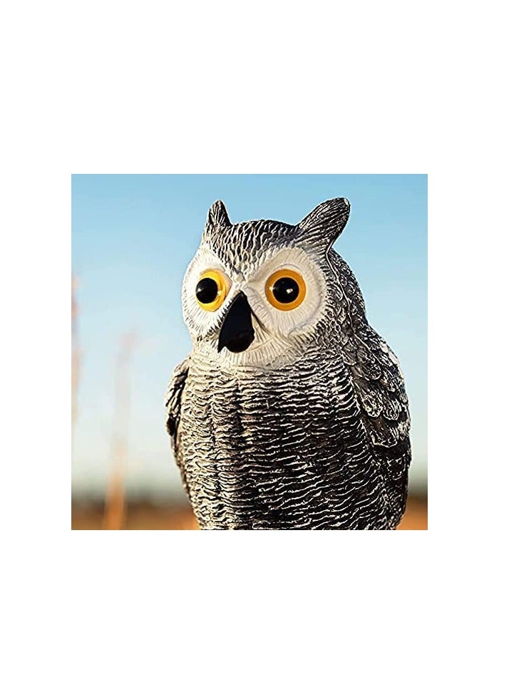 KASTWAVE 2 Pack Bird Scarecrow Fake Horned Owl Decoy, Nature Enemy Pest Repellent for Outdoor Garden Yard - Image 5