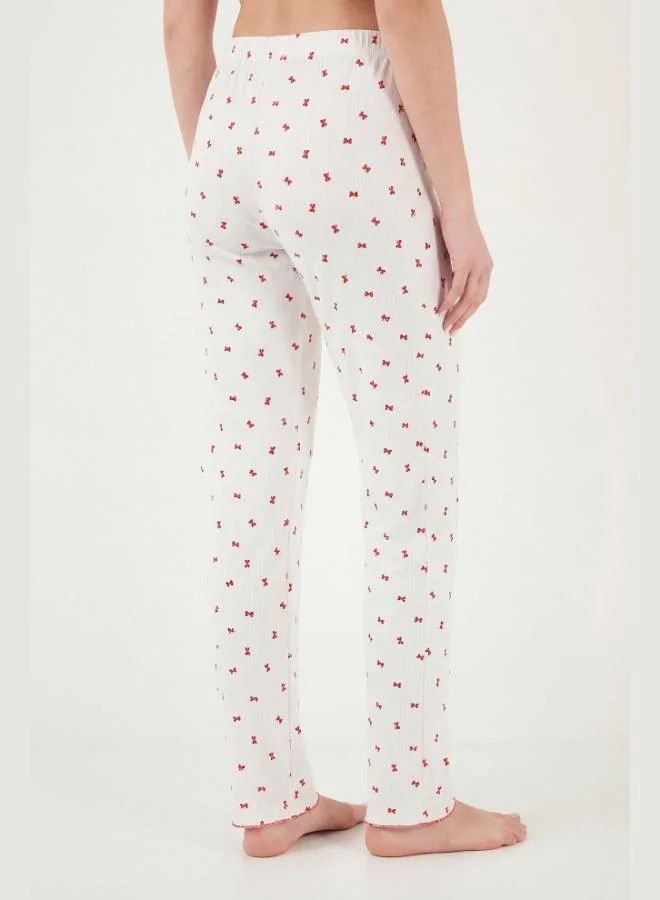 Lela  Lela Regular Fit Patterned V-Neck Short-Sleeve Pajama Set Women's PAJAMA SET 65770836 for Women | Best Price UAE