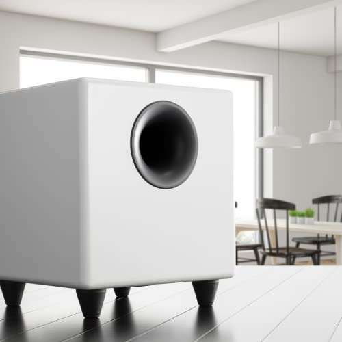 Audioengine S8 Powered Subwoofer Speaker - 250W 8-inch Home Woofer with Built-in Amplifier and Dual Audio Inputs for Home Audio - Image 3