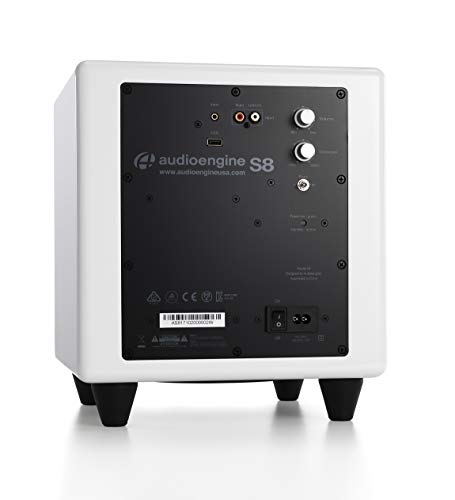 Audioengine S8 Powered Subwoofer Speaker - 250W 8-inch Home Woofer with Built-in Amplifier and Dual Audio Inputs for Home Audio - Image 2