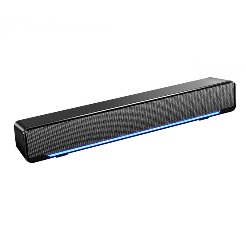 سماعة حاسوب سلكية USB SADA V-196 شريطية بسبيريو وسب ووفر قوي مشغل موسيقى صندوق صوت محيطي باس مدخل صوتي 3.5 ملليمتر لأجهزة الكمبيوتر المحمولة والهواتف الذكية والأجهزة اللوحية وMP3 وMP4 - Image 3