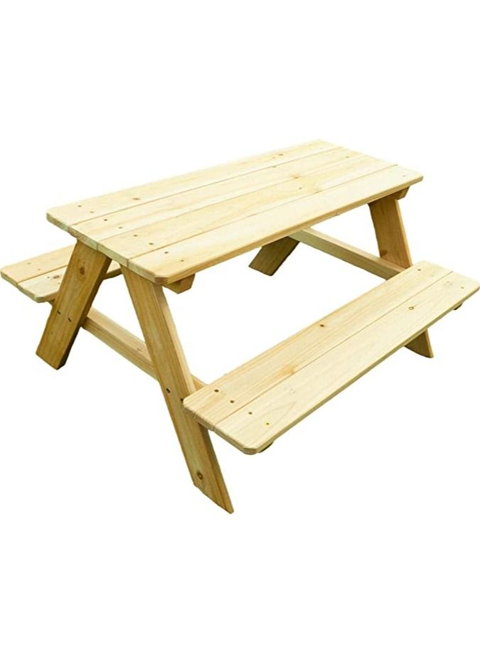 PALLETIZE Wooden Kids Picnic Table  - Image 1