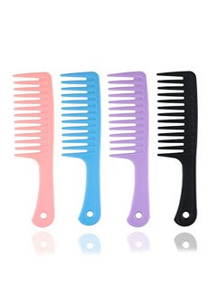 Wide Tooth Comb For Curly Hair - Large Hair Detangling Comb With Wide Tooth Comb For Wet Hair,Durable Hair Brush For Best Styling And Professional Hair Care, Suitable For Curly Hair, Long Hair,(4Pcs)