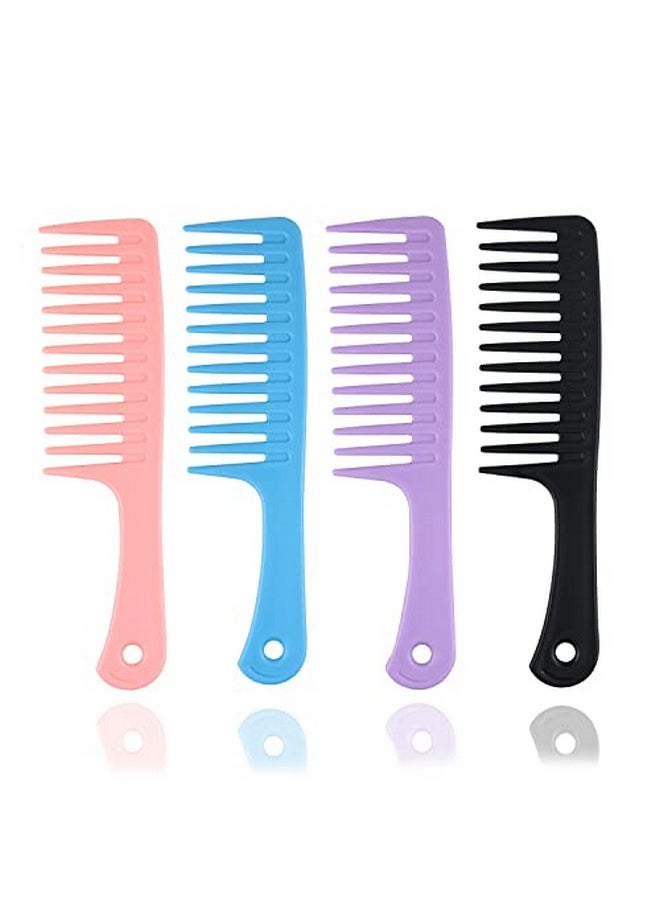 LifHap - Wide Tooth Comb For Curly Hair - Large Hair Detangling Comb With Wide Tooth Comb For Wet Hair,Durable Hair Brush For Best Styling And Professional Hair Care, Suitable For Curly Hair, Long Hair,(4Pcs) - Image 1