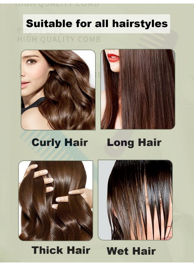 LifHap - Wide Tooth Comb For Curly Hair - Large Hair Detangling Comb With Wide Tooth Comb For Wet Hair,Durable Hair Brush For Best Styling And Professional Hair Care, Suitable For Curly Hair, Long Hair,(4Pcs) - Image 1