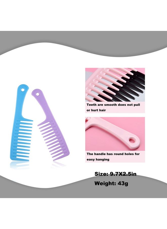LifHap - Wide Tooth Comb For Curly Hair - Large Hair Detangling Comb With Wide Tooth Comb For Wet Hair,Durable Hair Brush For Best Styling And Professional Hair Care, Suitable For Curly Hair, Long Hair,(4Pcs) - Image 1
