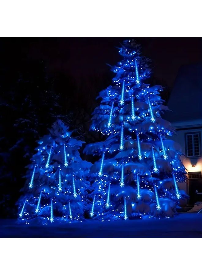 Warm White Battery Powered Starry Rain Lights For Christmas Tree Outdoor Decorations - Image 5