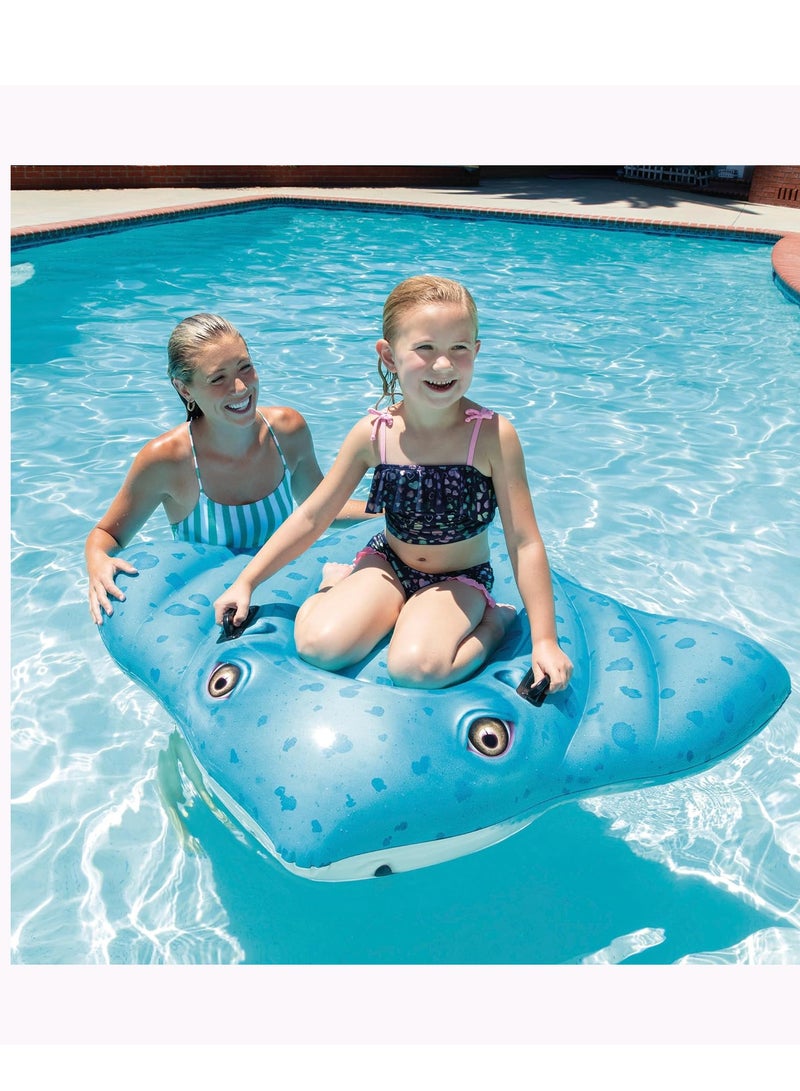 INTEX Stingray Ride-On - Inflatable Pool Toy for Kids 185 x 145cm - Image 2