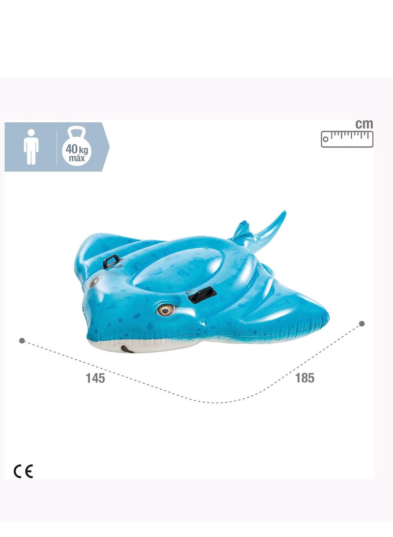 INTEX Stingray Ride-On - Inflatable Pool Toy for Kids 185 x 145cm - Image 5