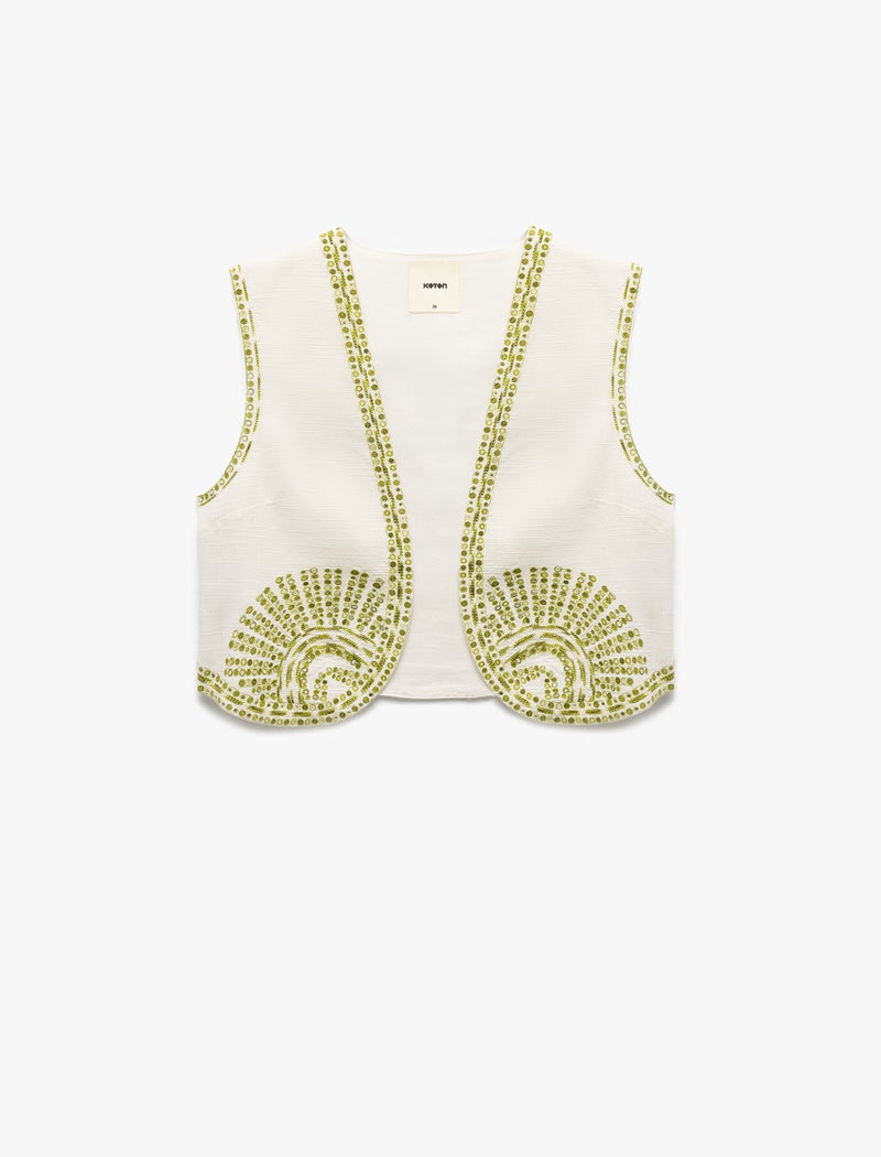 KOTON Embroidered Vest - Image 3