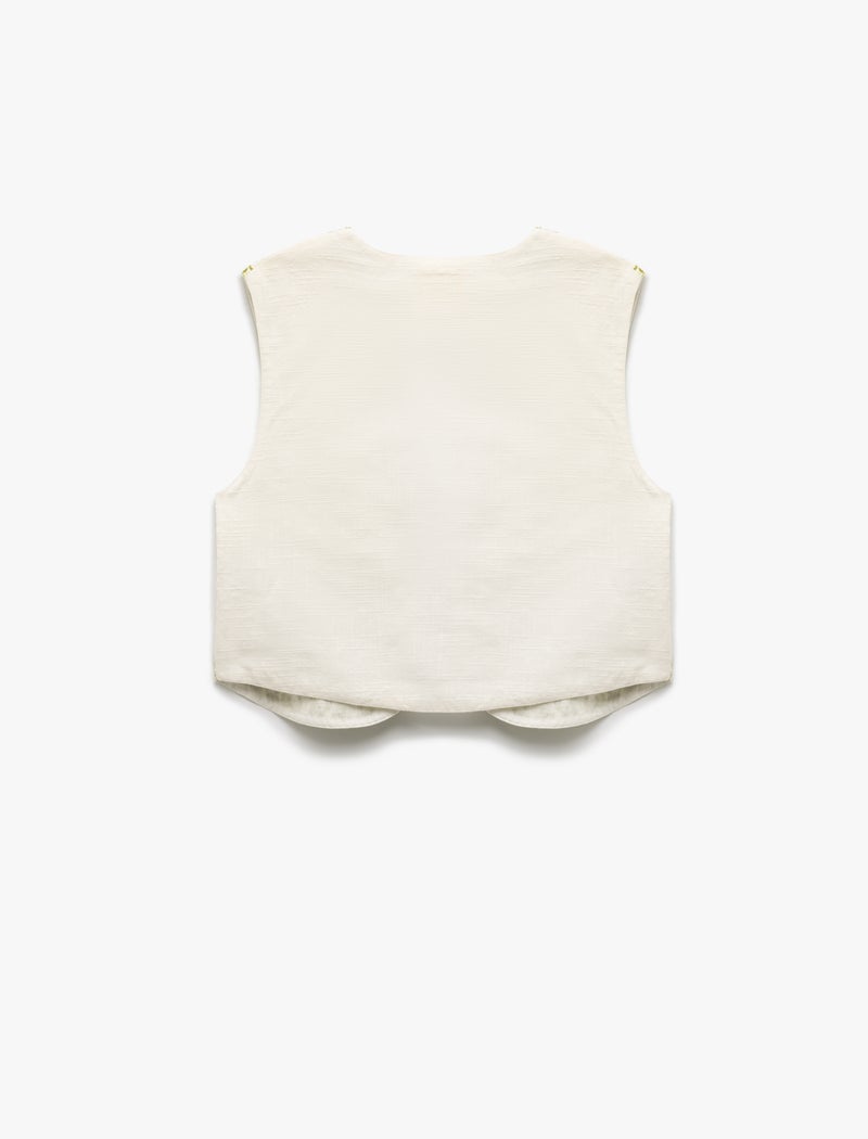 KOTON Embroidered Vest - Image 4