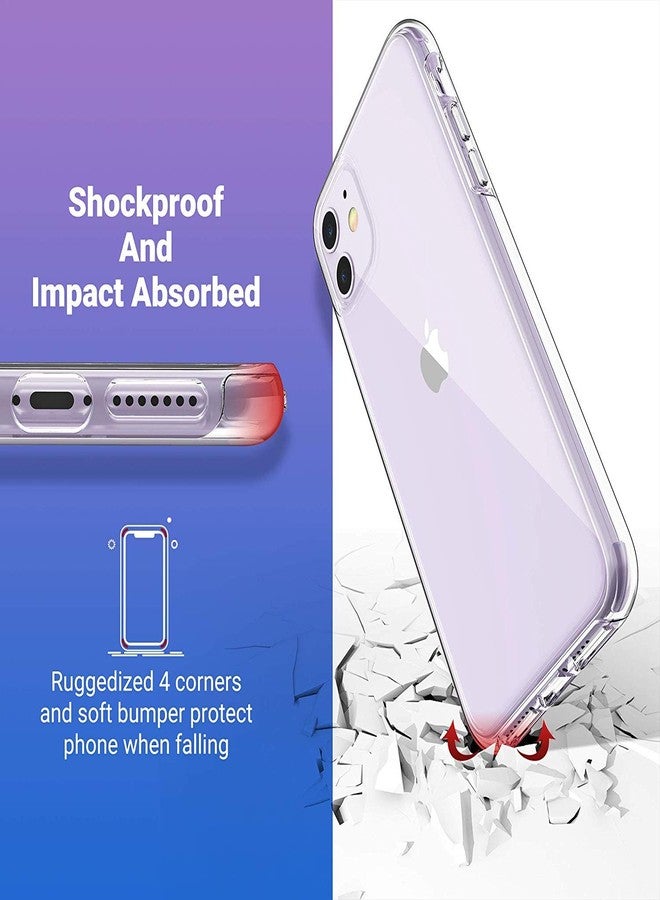 ULAK Clear Case Compatible with iPhone 11 6.1-Inch 2019, Transparent Thin Slim Protective Phone Cover - Image 4