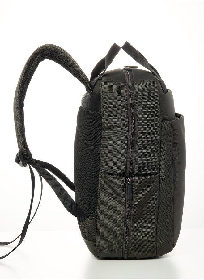 Lee Cooper Applique Backpack with Adjustable Strap and Zip Closure - 41x28x13 cm  - Image 3