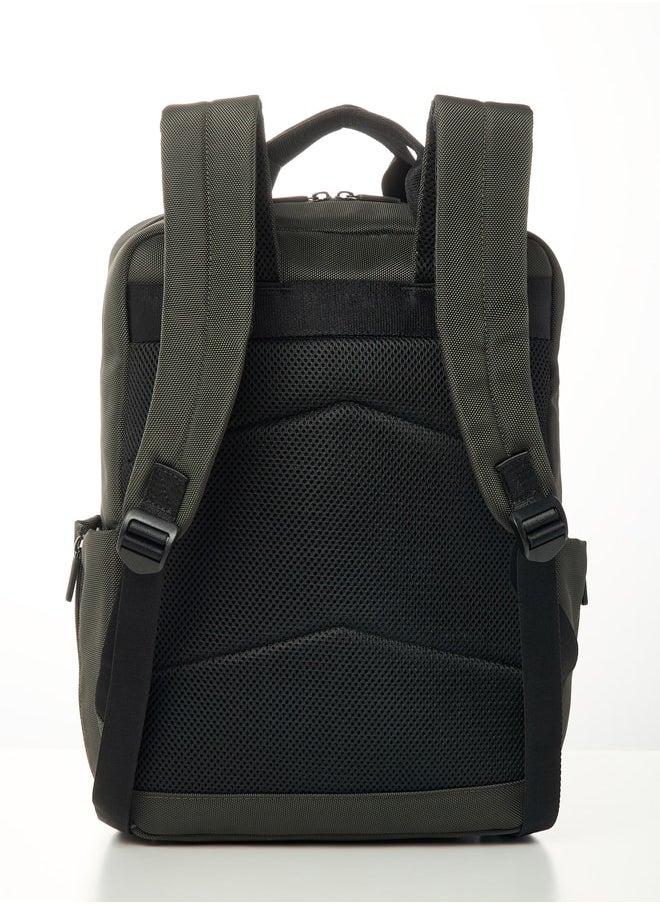Lee Cooper Applique Backpack with Adjustable Strap and Zip Closure - 41x28x13 cm  - Image 4