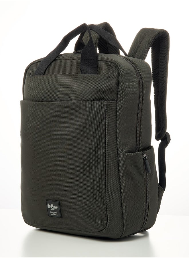 Lee Cooper Applique Backpack with Adjustable Strap and Zip Closure - 41x28x13 cm  - Image 2