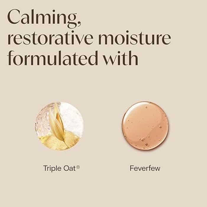 Aveeno Calm + Restore Triple Oat Hydrating Face Serum for Sensitive Skin, Gentle Lightweight Facial Serum Instantly Smooths Skin, Non-Comedogenic, Hypoallergenic & Fragrance-Free, 1 fl. oz - Image 3