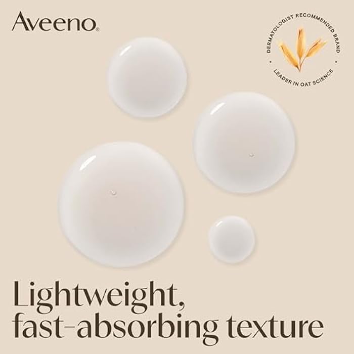 Aveeno Calm + Restore Triple Oat Hydrating Face Serum for Sensitive Skin, Gentle Lightweight Facial Serum Instantly Smooths Skin, Non-Comedogenic, Hypoallergenic & Fragrance-Free, 1 fl. oz - Image 5