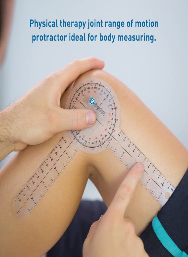 بودي ميد جهاز قياس الزوايا الطبية للعمود الفقري من BodyMed مقاس 6 بوصات - مقاييس معايرة ISOM بزاوية 360 درجة - إعادة تأهيل وتعافي العلاج الطبيعي، منقلة زاوية تقويمية أساسية لقياس مدى الحركة - Image 2