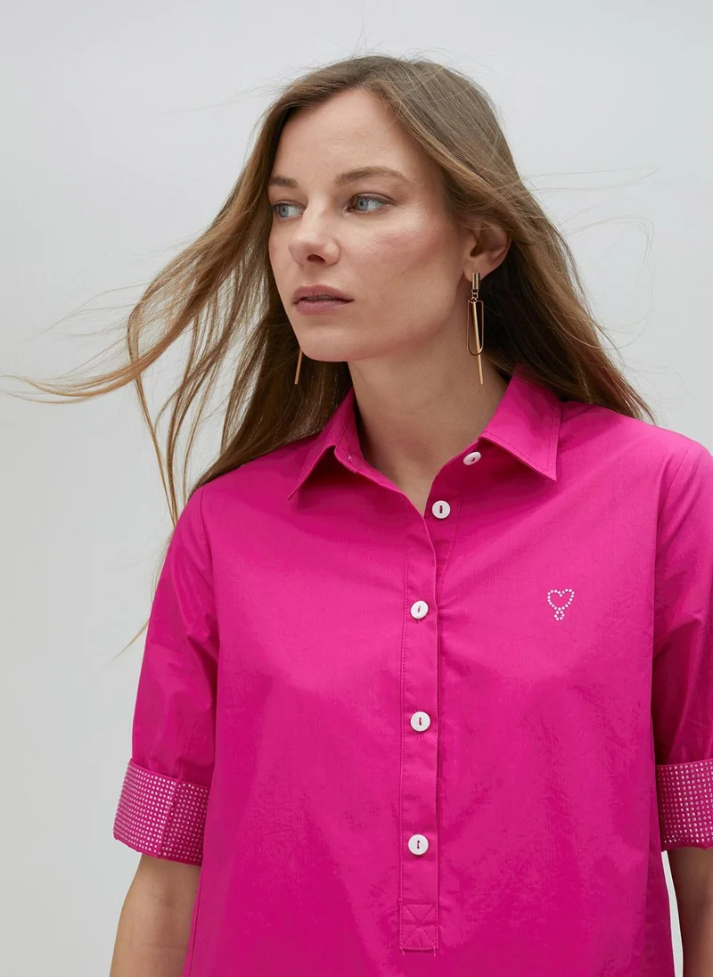 Lola Casademunt Dress with rhinestone detail sleeves