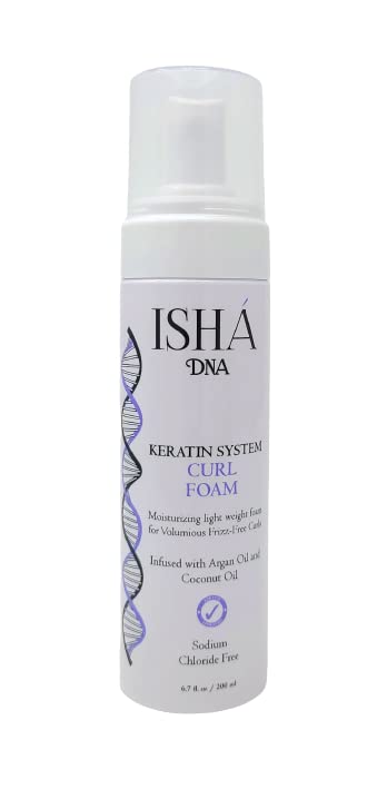 Keratin System Curl Mousse  Volumizing Curl Enhancer for Wavy or FrizzFree Curls  SulfateFree with Argan and Coconut Oil