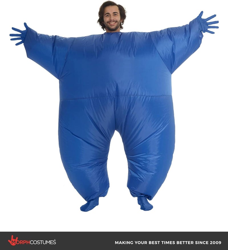MORPH Blue Light-Up Inflatable Megamorph Blow Up Costume - One Size Fits Most - Image 5