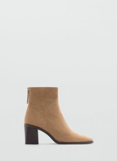 MANGO Heel Leather Ankle Boot  - Image 1
