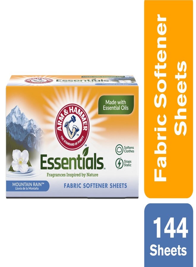 Arm & Hammer أوراق تجفيف أرم & هامر الأساسية، مطر الجبال، 144 ورقة/علبة - Image 2