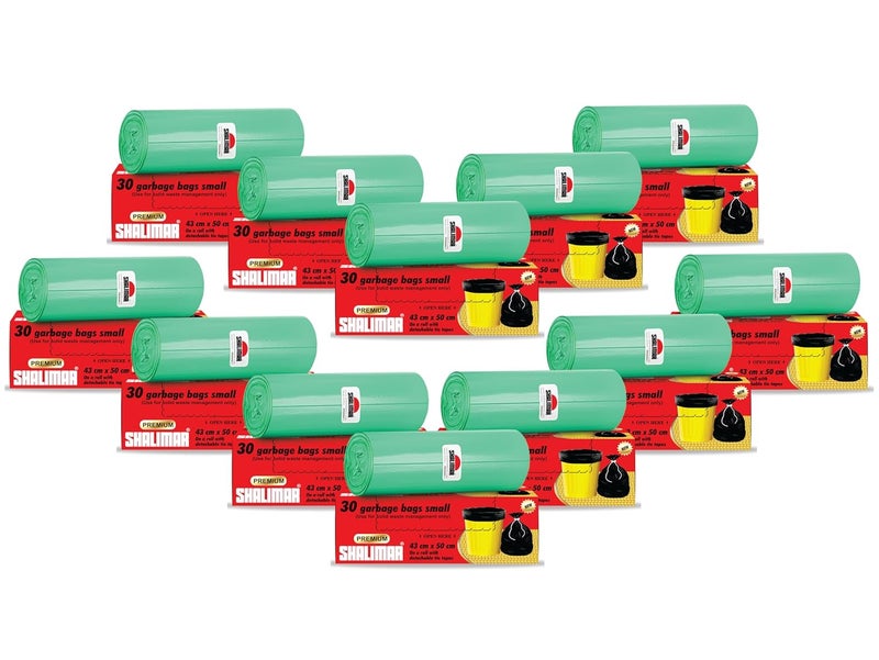 shalimar Shalimar Premium Lavender Fragrance Scented Garbage Bags Small Size 17x19 Inches360 Bags Pack of 12 Rolls with 30 Bags Each for Dustbin BagTrash Bag Green Perforated Box for Easy Dispensing  - Image 1