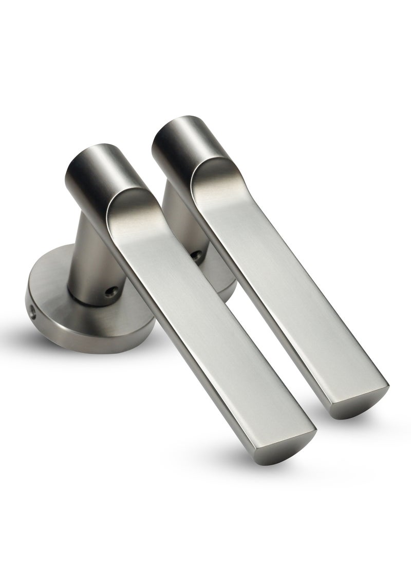 CINCINNO Azar Premium Anti-Rust Zinc Door Handle Pair – Durable & Stylish for Home & Office, UV Protection, 2-Year Color & 5-Year Mechanical Warranty, Salt Spray Tested (Gun Metal Grey)  - Image 1