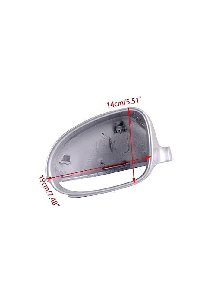 Vuzmode Matte Silver Rearview Mirror Cover for VW - Image 2