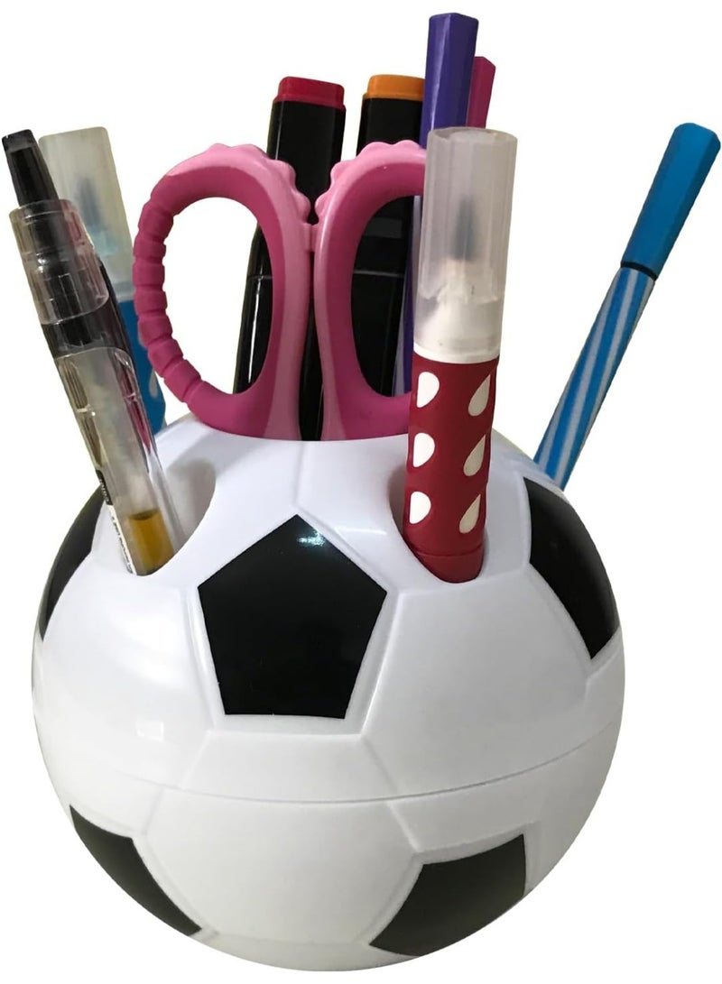 Football Pen Holder for Desk, Football Pencil Cup, Cute Creative Desktop Storage Case, Table Organizer Container, Gifts for kids - Image 1