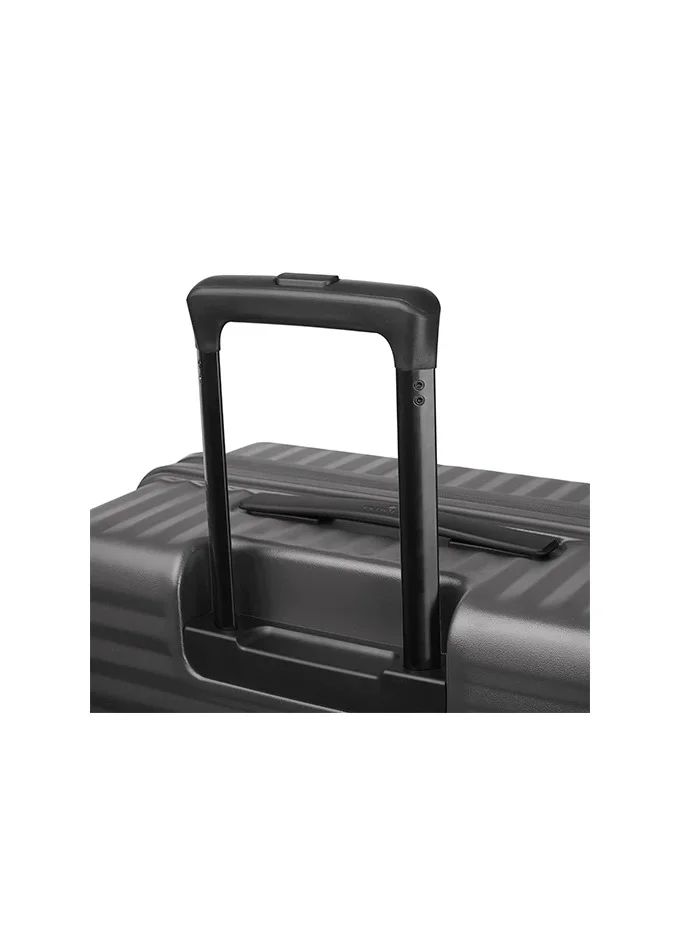 Echolac Celestra FA+ Echolac Celestra 55cm Black Cabin Trolley With 8 Wheels, PC Hard Shell, Expandable, TSA Lock, Front Access, Shock Absorb Wheels, Lightweight, 5-Year Warranty  | Best Price UAE