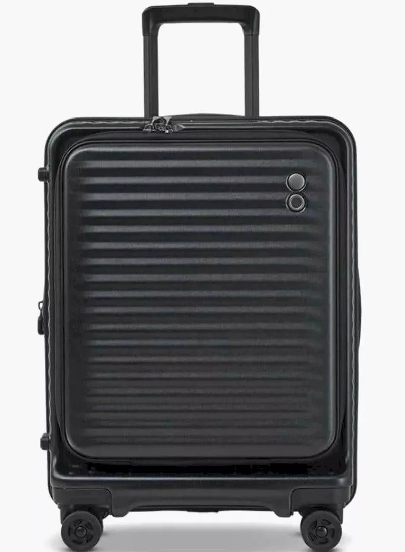Echolac Celestra FA+ 54 Cm Hard Sided 4-Wheeler Spinner Cabin Luggage Trolley - Black