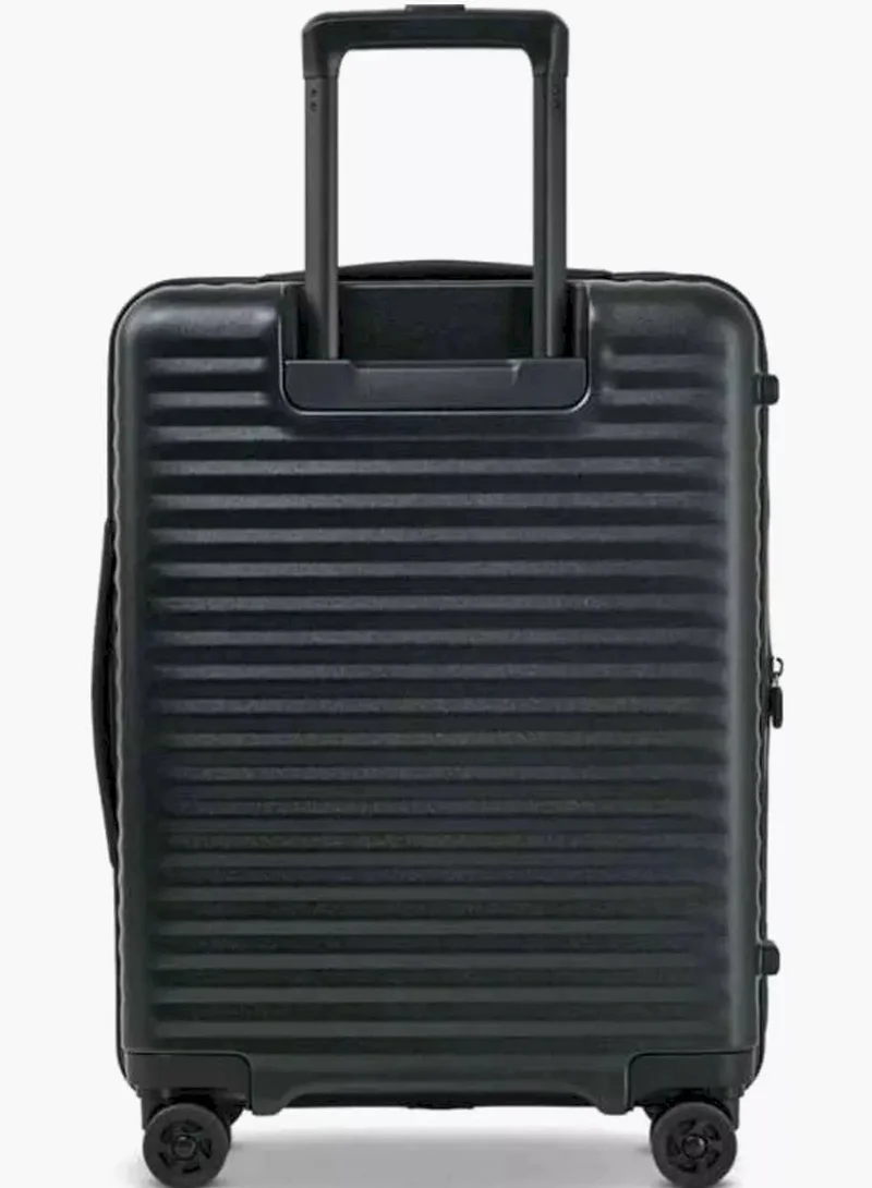 Echolac Celestra FA+ Echolac Celestra 55cm Black Cabin Trolley With 8 Wheels, PC Hard Shell, Expandable, TSA Lock, Front Access, Shock Absorb Wheels, Lightweight, 5-Year Warranty  | Best Price UAE