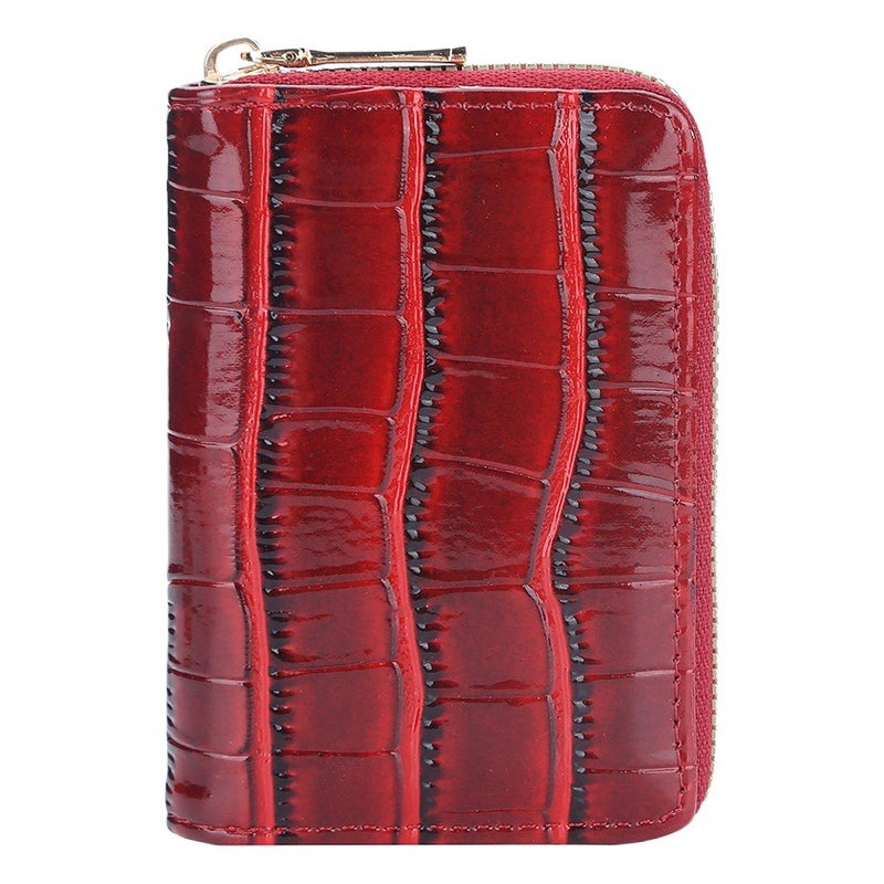 Baellerry organ card bag women''s minimalist crocodile zipper coin purse 9 card neutral card wallet wholesale - Image 2