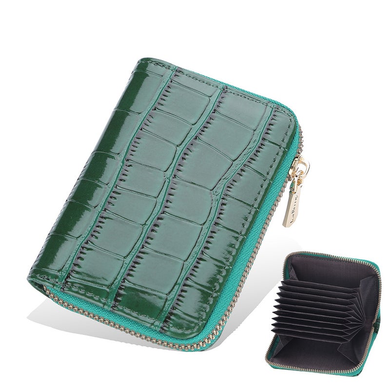 Baellerry organ card bag women''s minimalist crocodile zipper coin purse 9 card neutral card wallet wholesale - Image 1