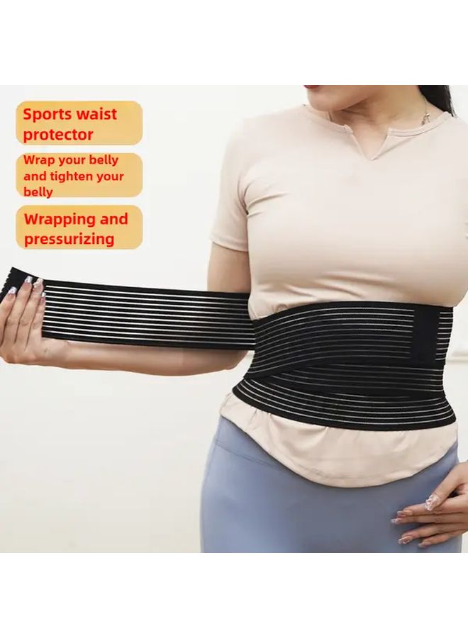 Beige Tone Adjustable Lumbar Support Corset For Men And Women Postpartum Gym Fitness - Image 1