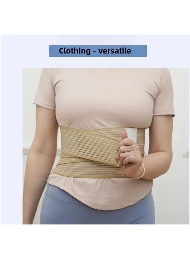 Beige Tone Adjustable Lumbar Support Corset For Men And Women Postpartum Gym Fitness - Image 4