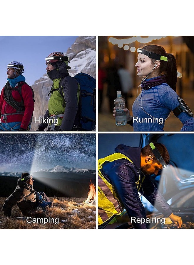 GROIC - Outdoor Portable LED Head Lamp Flashlight Water Resistance with Adjustable Headband for Adults and Kids Hiking Camping - Image 1