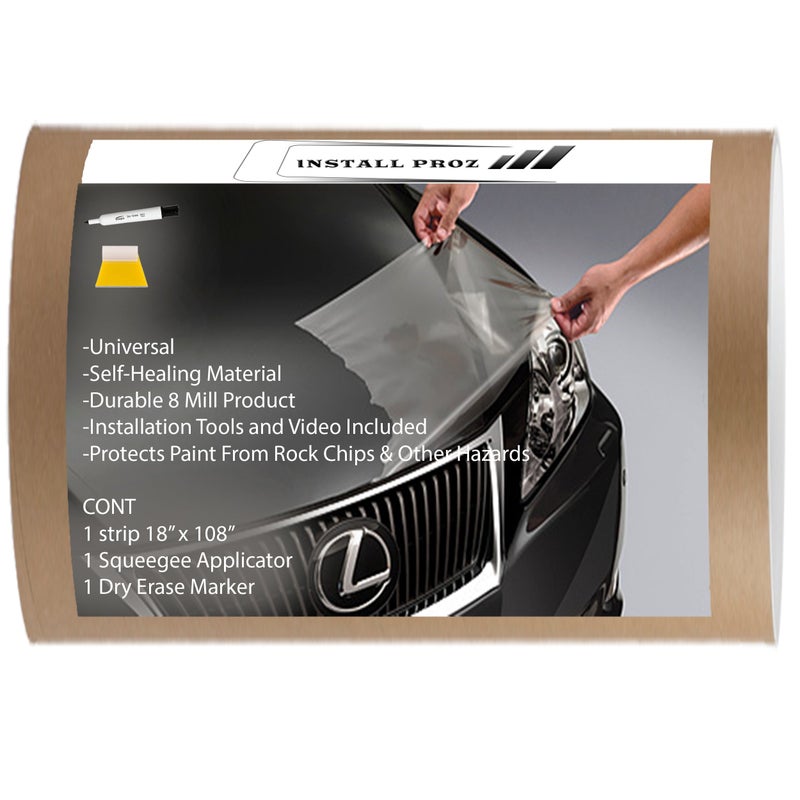 Self Healing Universal Clear Paint Protection Bra Hood and Fender Kit 18 x 108