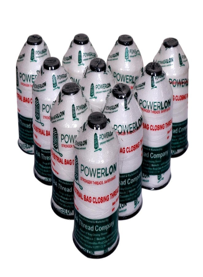 POWERLON خيط إغلاق أكياس باورلون غير قابل للكسر من البولي بروبيلين، طبقتين، 1000 متر (جودة تصدير) (10 قطع) - Image 1