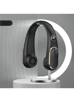 Y&D The New Leafless Neck Fan Usb Rechargeable Digital Display Mute Outdoor Portable Mini Neck Small Fan  - Image 1