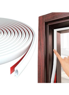 RATSAW Door Seal Strip, 6M Self-Adhesive Rubber Door Insulation Weather Strip, Door Weather Stripping for Window and Door Soundproofing, Weatherstripping for Door Frame Gap Blocker  - Image 1