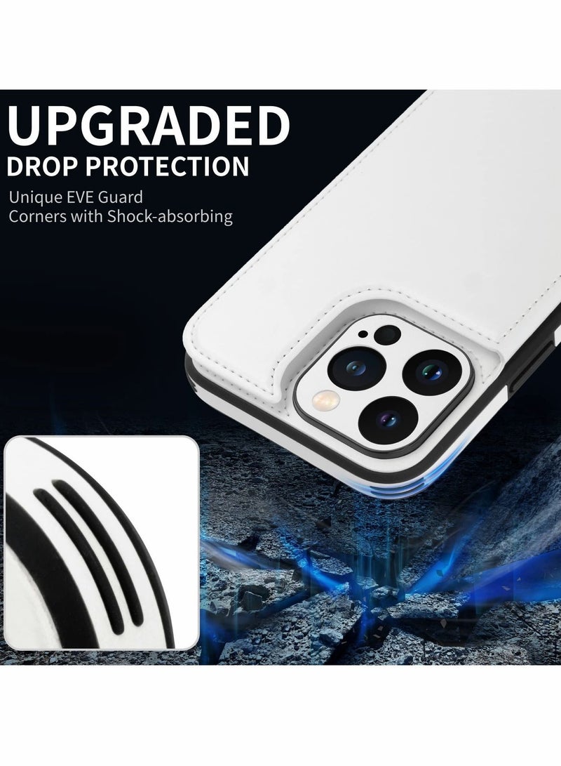 Y&D Wallet Case for iPhone 14 Pro Max with Card Holder, Fine Hole Camera Protect, Drop Protection, Phone Flip Leather Cover Men Women - Image 4