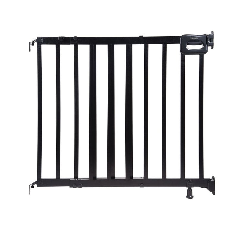 ingenuity Summer by Ingenuity  - Stairway 48" Wide Pet & Baby Gate – Locking Indicator & No-Threshold Door, Black, Ages 6–24 Months - Image 1