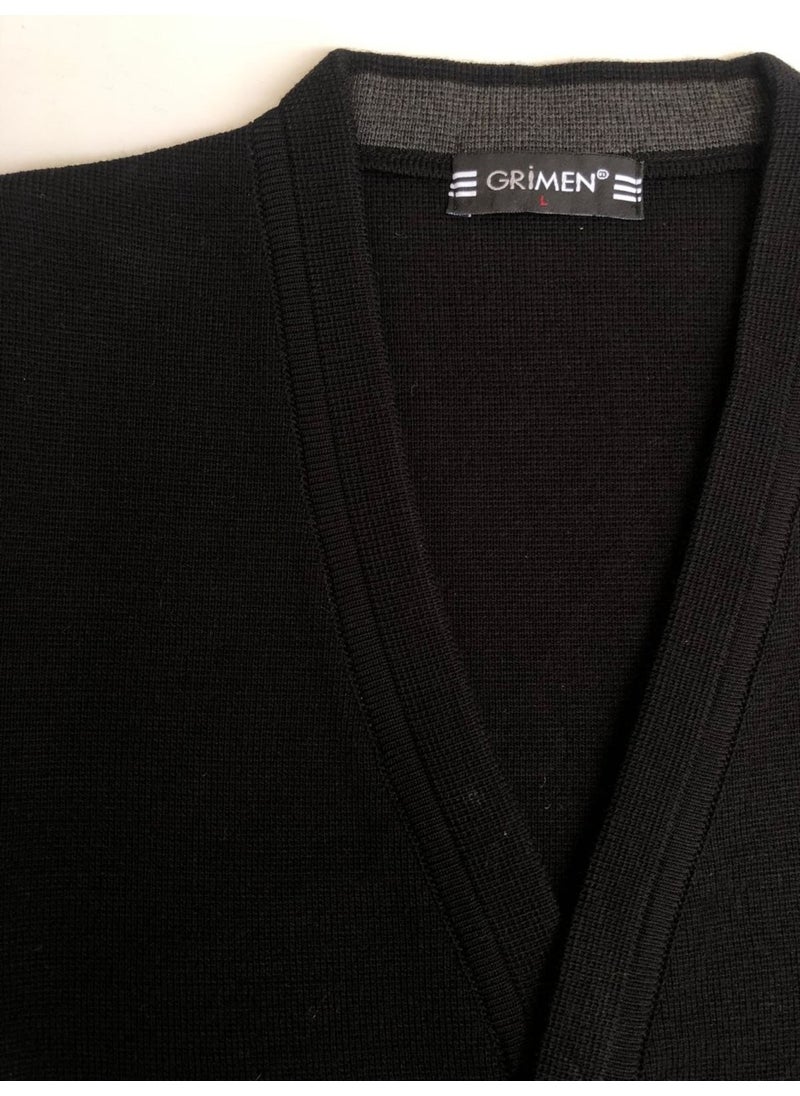 Grimen Buttoned Steel Knitted Casual Comfortable Pattern Buttoned Vest