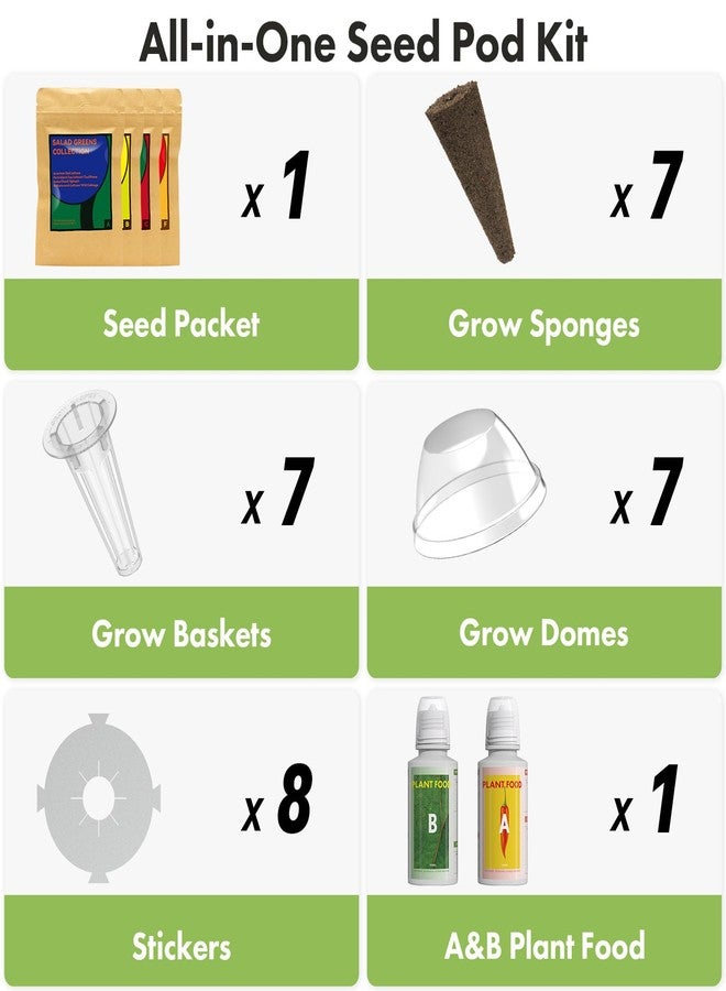 LYKOCLEAN Fruit Seed Kit for AeroGarden, iDOO Hydroponics Growing System Indoor Gardening, 7-Pod, Red Strawberry, Golden Cherry Tomato, Green Pepper, Cucumber, Dwarf Pea, Ruby QueenBeet, 350+ Seeds - Image 5