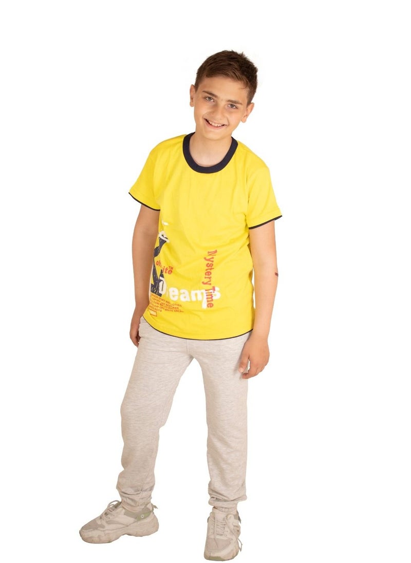 lecoo Cotton summer wear for boys - for going out, clubbing and home - Summer Melton pants with pockets - also suitable for pajamas  - Image 1